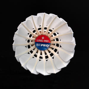 หลิงเหม่ย80PRO ลูกขนไก่แบตมินตันแท้จากโรงงาน lingmei แบรนด์80 Pro - Product Image 2