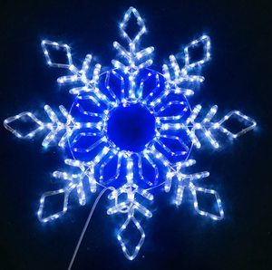 Ngoài Trời Không Thấm Nước LED Khung Thép Bông Tuyết 79*90 Cm 14 + 2M Giáng Sinh Xmas Kỳ Nghỉ Motif Con Số Sợi Dây Thừng Đèn - Product Image 6