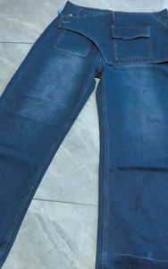 Calça Jeans Solta Primavera Estilo Streetwear com Babados e Efeito Duas Peças Inspirada em Designers Europeus/Americanos, Tamanhos S-3XL, Nova Coleção 2026 - Product Image 6
