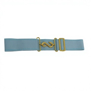 EXTENSIÓN DE CINTURÓN PARA DELANTAL RIZOS AZUL CIELO PLATA - Product Image 1