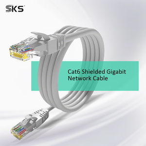 Cable <span class=keywords><strong>de</strong></span> Conexión Ethernet Cat6 Gris, Cable RJ45 Cat 6 Sin Enredos para Configuración <span class=keywords><strong>de</strong></span> Red en el Hogar y la Oficina - Product Image 2