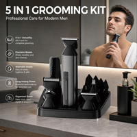 Cuyon OEM Kabelloser Haarschneider-Set 6-in-1 Pflegeset Körperhaar-Nasen-Augenbrauen-Bart-Trimmer Haar- und Körpertrimmer-Set für Männer
