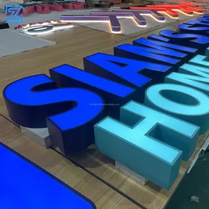 Advertising Illuminated Outdoor Light Led Letter Business Store Front Sign 3d Acrylic Light Up Custom Logo 3d Letters Sign