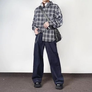 Men's <b>Jeans</b> for Boys and Girls 100% Cotton Spring ODM Loose Fit <b>Soft</b> Breathable Wide Leg Print - Product Image 3