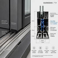 Ventana Corredera de Seguridad Reforzada con Cierre Multipunto, Ventanas Correderas de Aluminio Antirrobo para Piso Bajo
