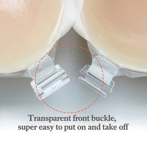 Soutien-gorge push-up adhésif en silicone sexy invisible pour filles, sans bretelles, avec fermeture avant, réutilisable - Product Image 5