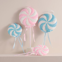 Nouveautés de Noël : Décorations suspendues de Noël - Sucettes canne à sucre, macarons, gâteaux, pendentifs d'arbre de Noël