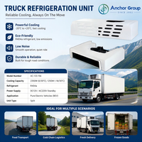 Unité de réfrigération électrique pure AC.133.156 pour camion, unité frigorifique DC250V-450V 2350W pour véhicule de chaîne du froid, pour fourgonnette électrique de 6-10m³