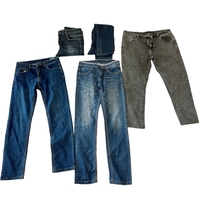 Ballots de vêtements d'occasion de marque de bonne qualité, jeans skinny pour hommes, chaussures de marque américaines, lots pour adultes, MOQ 45kg