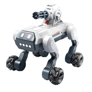 Giáo dục điều khiển từ xa bốn-bánh Xe trượt Robot Bionic thông minh cơ khí con chó diễn viên đóng Thế đồ chơi với ABS nhựa xây dựng - Product Image 1