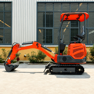Mini-excavatrice de 1,2 tonne, directement de l'usine, engin de construction sur chenilles, mini-pelle multifonctionnelle pour jardin et usage domestique, petite pelle diesel - Product Image 4