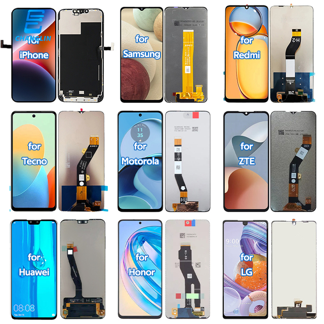 Mobile Phone LCD Display Screen for iPhone for Sumsung for Huawei for Android Smartphone LCD Replacement for Phone Accessories