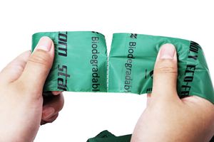 100% <b>Compostable</b> ECO-Friendly Dog Poop Waste Pop <b>Bag</b> Fully Biodegradable Cornstarch Scented Pet Walking <b>Bags</b> Strong Odor - Product Image 4