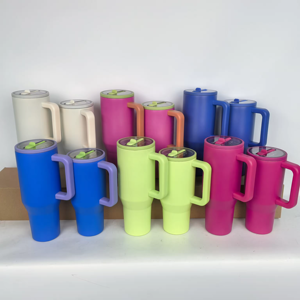 Gobelet personnalisé 40 oz en acier inoxydable Hydro Vacuum Taveler carafe isolée en métal tasse de voyage Temos Camping en plein air tasse à café poignée - Product Image 4