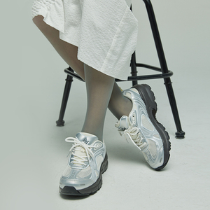 AKIII CLASSIC Baskets montantes épaisses unisexes en maille respirante et semelle intermédiaire rembourrée Chaussures de marche vintage de style K - Product Image 4