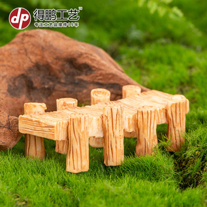 Puente de Resina Artesanal Dp Craft, Decoración de Jardín con Musgo, Acabado Natural para Interiores y Exteriores - Product Image 5