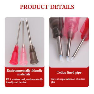 Piezas de soporte y cinta desechable para manos, aguja de jeringa 25G 32G con aplicador Dental, boquilla dispensadora Roma - Product Image 2