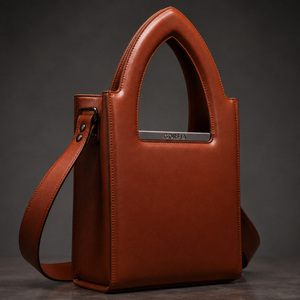 Women PU Leather Top Handle Bag Unique Arch Handle Handbag Casual Shoulder Bag Structured Daily <b>Purse</b> Custom OEM ODM - Product Image 4
