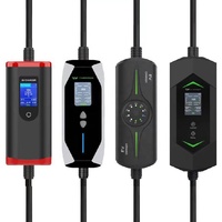 Promo Panas Charger EV Portabel 11kW Tipe 2 AC untuk Rumah 3 Fasa Dapat Diatur Stasiun Pengisian Kendaraan Listrik Baru Proteksi IP65