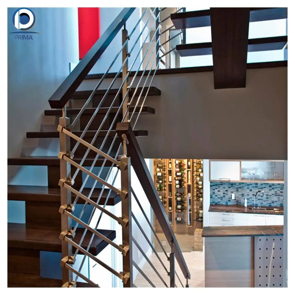 Prima Deck Rod Stair Railing Cost Cheap Tensioning Stainless Steel Cable Balustrade Railing Post