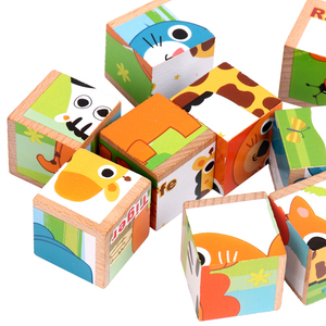 En 2020 <span class=keywords><strong>amazon</strong></span> mejor-Venta de jardín de infantes de madera bloques de edificio animales seguro 3D de <span class=keywords><strong>la</strong></span> educación de los niños j - Product Image 5