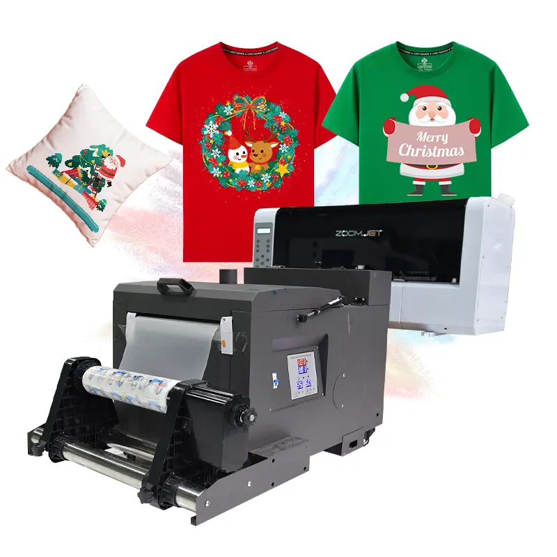 2023 Digital 2/4 Heads Xp600/I3200 A3 Uv Dtf Film Transfer T-Shirt Desktop kecil pencetak Dtf