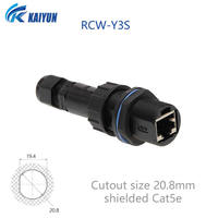 Hochwertige Wasserdichte RJ45 Thin-Head Abgeschirmte Buchse Netzwerkanschluss AP Ethernet-Erweiterungskupplung Fixierbare Outdoor-Koppler