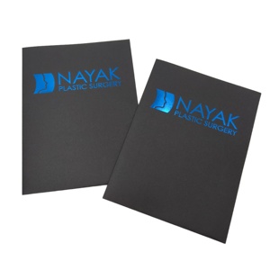 कस्टम फ़ॉइल स्टैम्पिंग लोगो के साथ कस्टम मुद्रित फ़ाइल पेपर फ़ोल्डर A4 आकार प्रस्तुति फ़ोल्डर - Product Image 2