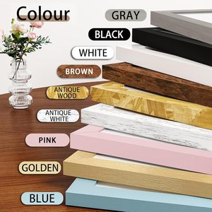 50X70Cm A1 A2 <b>A3</b> A4 11X16 12X18 Inch Picture <b>Frame</b> Black Solid Wood Suitable for Wall Hotel <b>Poster</b> Photo <b>Frames</b> - Product Image 5