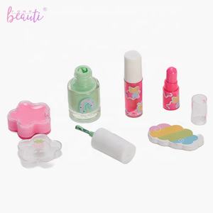 Girl's Makeup Kit Including <b>Polish</b> Gloss Lip Balm Nail File Non-Toxic and Washable Eco-Friendly Healthy Made of <b>Plastic</b> - Product Image 5