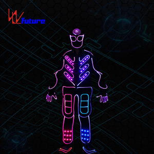 Trajes de baile de fibra óptica LED a todo color <span class=keywords><strong>Ropa</strong></span> de actuación luminosa <span class=keywords><strong>para</strong></span> <span class=keywords><strong>eventos</strong></span> Festivales de música Raves <span class=keywords><strong>Ropa</strong></span> de Carnaval - Product Image 4