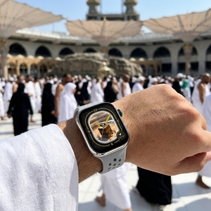 Montre connectée pour le suivi du jeûne musulman avec programmation du Ramadan, rappels du Suhoor et de l'Iftar, alarmes Azan, <span class=keywords><strong>boussole</strong></span> Qibla - Product Image 1