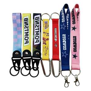 Lanyards Personalizados por Sublimación, Porta Llaves de Nylon y Poliéster, Cordón de Seguridad con Logotipo, Correa de Muñeca, Llavero con Hebilla de Águila - Product Image 6