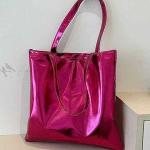 Bolso de Mano de PU de Alta Gama, Nuevo Diseño, Colorido, Bolso Tote de Cuero PU con Láser, 16 Pulgadas, Impermeable - Product Image 2