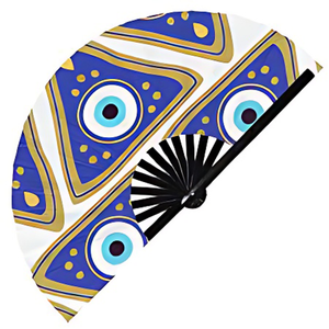 Éventails pliants en bambou personnalisés de grande taille pour festivals, raves, spectacles de danse, mariages et cadeaux – Vente en gros - Product Image 6