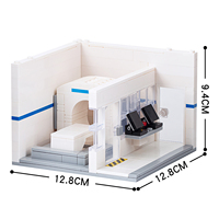 Sala de Tomografía Computarizada de la Serie Hospitalaria MOC City con 2 Computadoras, Modelo de Bloques de Construcción Educativos DIY, Regalos y Juguetes para Niños MOC4052