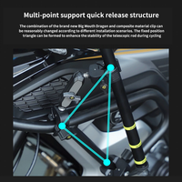 Support de caméra multi-caméras SMNU de haute qualité, support de caméra sport rétractable en aluminium personnalisé, support de caméra pour moto
