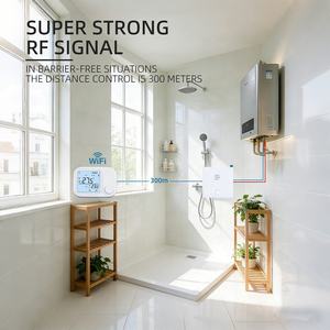 Thermostat d'ambiance sans fil, maison intelligente, Wifi, Tuya, commande vocale, réglable, programmable, régulateur de température pour <span class=keywords><strong>chauffage</strong></span> au sol - Product Image 5