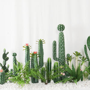 Planta Artificial Nórdica de Césped Sintético, Pequeña Decoración de PVC para Ventana, Verde, Alta Simulación, Ecológica - Product Image 6