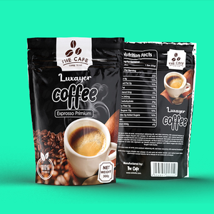 Bolsa de Embalaje de Papel de Aluminio con Logotipo Personalizado, Bolsa de Embalaje de Plástico con Cierre para Café, Té y Granos de Café, Impresión de Embalaje Premium - Product Image 6