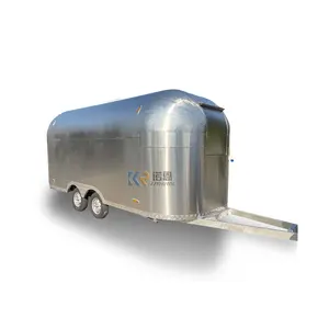 Diseño de quiosco de cabina de comida móvil para carro plegable al aire libre triciclo camión de comida a la venta