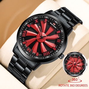 Orologio da <span class=keywords><strong>Uomo</strong></span> al Quarzo, Orologi Girevoli alla Moda per <span class=keywords><strong>Uomo</strong></span>, Regalo, Orologio con Quadrante a Ruota, Movimento Originale, Orologio Sportivo Casual da <span class=keywords><strong>Uomo</strong></span> - Product Image 6