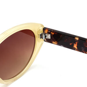 Lunettes de soleil œil de chat rose néon avec motif rayures argentées pour femme, protection <span class=keywords><strong>UV</strong></span> tendance - Product Image 5