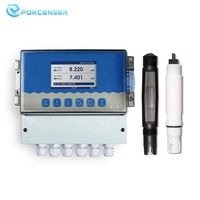 Penjualan Panas Pengontrol pH Online Industri Presisi Tinggi Sensor Kualitas Air Sensor Suhu Kolam Renang OEM PTFE