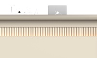 Escritorio de Oficina de Madera con Caja para Cables Oculta, Tomas de Corriente Integradas y Almacenamiento con Cerradura de Contraseña - Diseño para Oficinas Comerciales/Domésticas