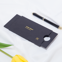Boîte cadeau en papier recyclable personnalisée pour porte-cartes de crédit avec gaufrage et design sur mesure