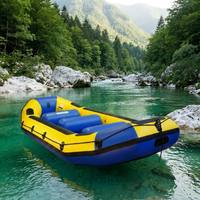 Bateau pneumatique commercial de 4,8 m en PVC, performance de flottaison stable, grande capacité pour 10 personnes, certifié ISO CCS