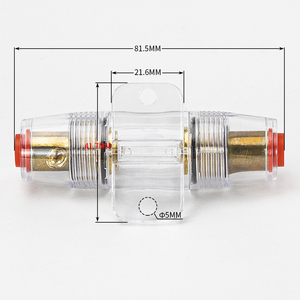 Porte-fusible AGU en ligne étanche pour autoradio, calibre 4-8 AWG, bloc de <span class=keywords><strong>fusibles</strong></span> AGU, disjoncteur audio, protection de sécurité électrique - Product Image 2
