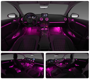 Lumière Ambiante Dynamique 64 Couleurs SJC pour <span class=keywords><strong>Audi</strong></span> 2013-2020 <span class=keywords><strong>A3</strong></span> Intérieur de Voiture Symphonie LED Arc-en-ciel Amélioration de l'Éclairage Accessoires - Product Image 4