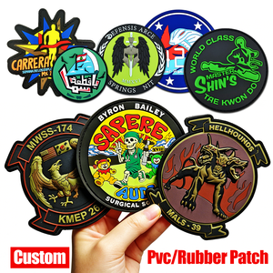Patch in PVC Personalizzate con Logo in Silicone Morbido 3D, Patch Tattiche in Velcro con Gancio e Anello, Patch in Gomma Personalizzate - Product Image 6
